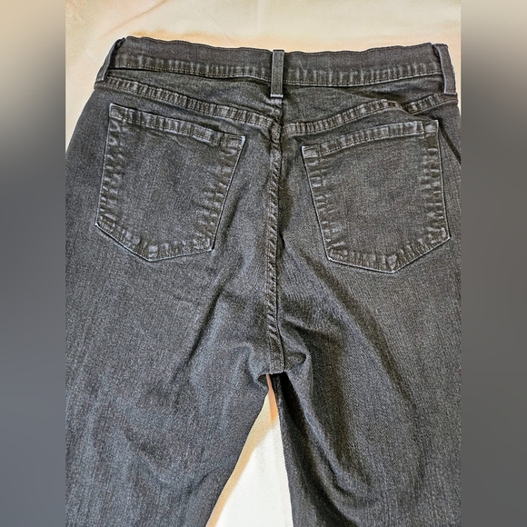 NYDJ Not Your Daughters Jeans Womens Black Distressed Straight Leg Jeans Size 10 - Picture 12 of 12